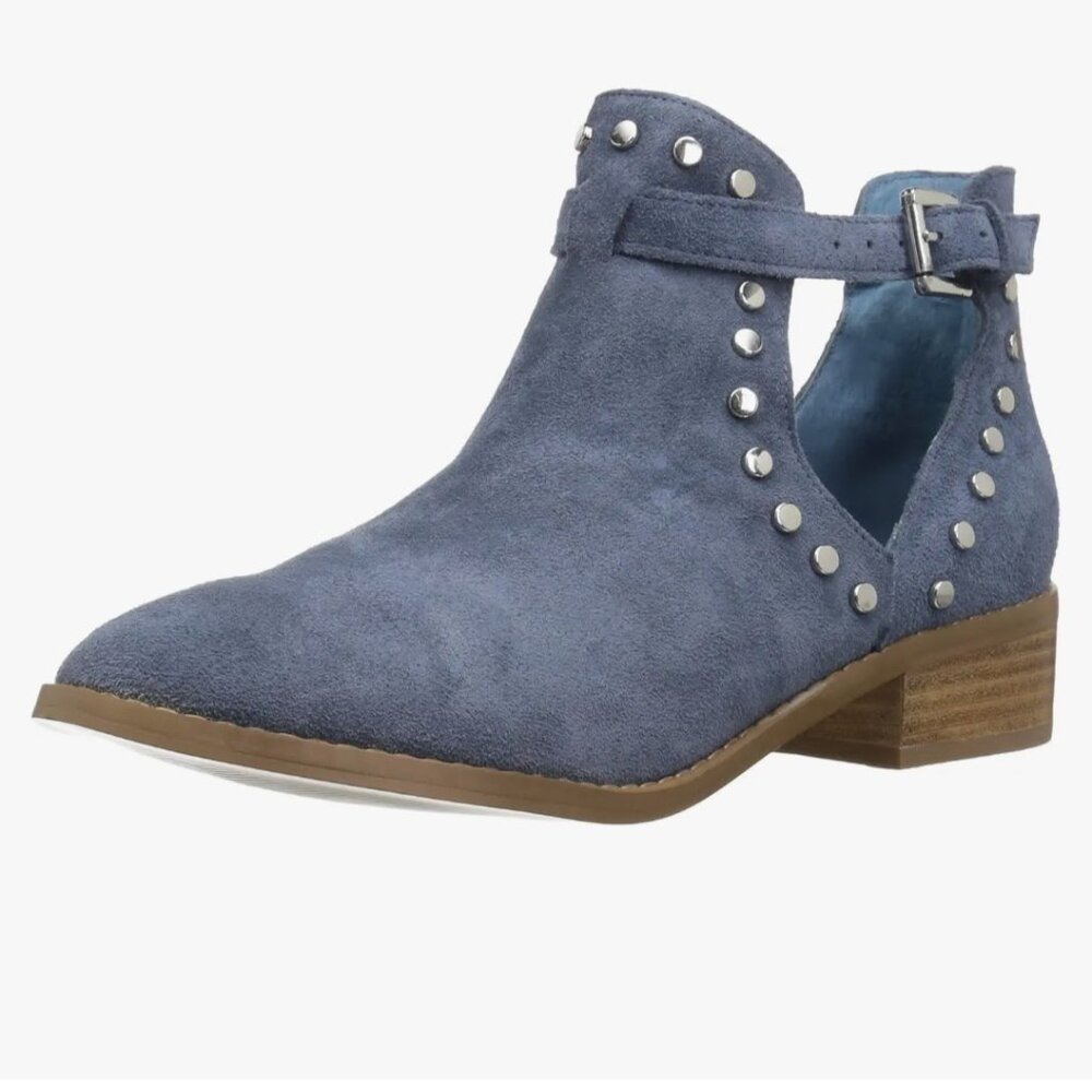 Carlos Santana Women's Blake Ankle Boot in Moonlight (Chambray Blue) EUC